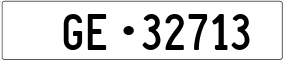 Trailer License Plate